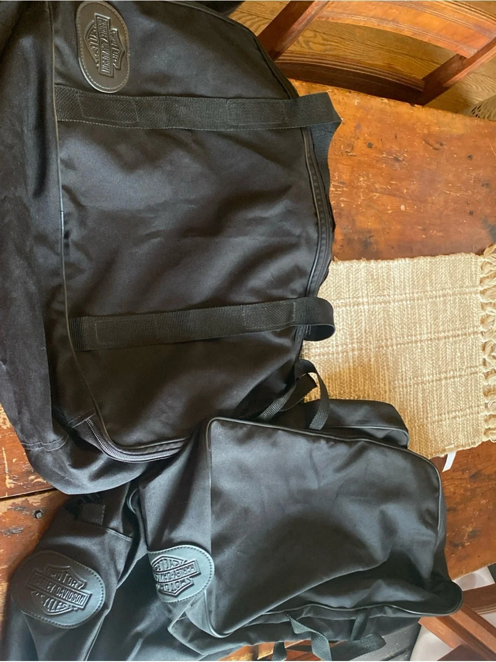 Harley-Davidson Black 3-Piece Motorcycle Bag Set